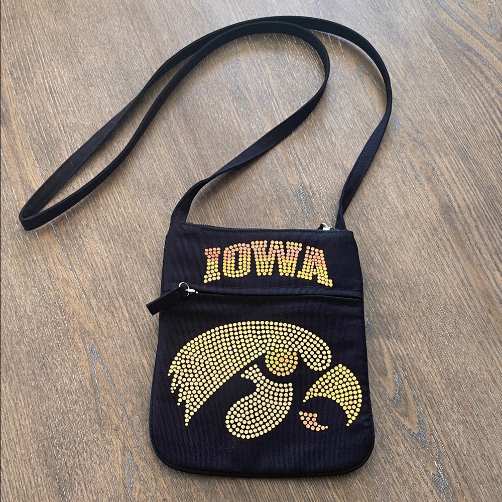 University of Iowa Tiger Hawk Crossbody Bag